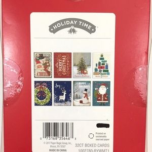 Holiday | Box Of 32 Holiday Christmas Cards 8 Designs | Poshmark